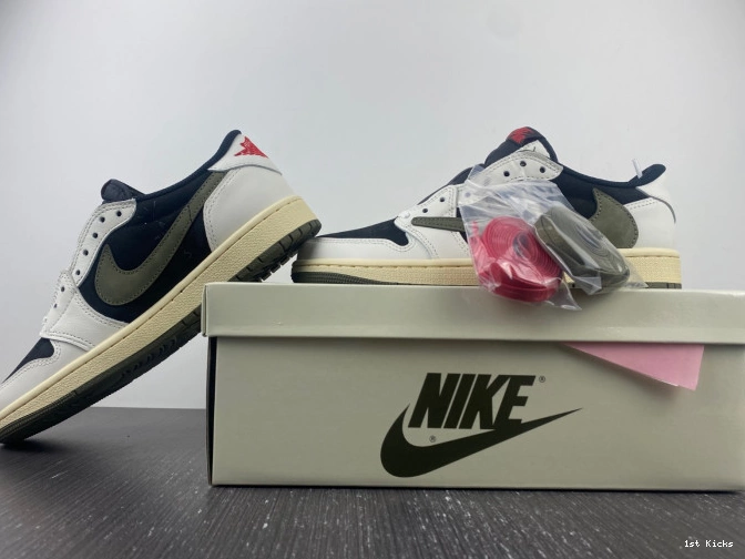 OG 1 Air DZ4137-106 WMNS Olive Jordan x Scott Low Travis 0520